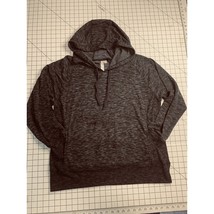 XX Womens Green Tea Heathered Gray Hooded Lightweight Sweatshirt Sweater... - $22.06