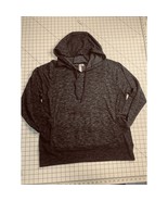 XX Womens Green Tea Heathered Gray Hooded Lightweight Sweatshirt Sweater... - £17.05 GBP