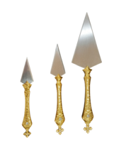 Orthodox Church Altar Lance 3 pcs Set Proskomedia Liturgy Engraved Sharp... - $94.09