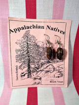 Neat Retro 1990&#39;s Appalachian Natives Real Hemlock Cone Handmade Earrings  - $10.00