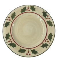 Home Victorian Holly Christmas 10 3/4&quot;Dinner Plate Swirl - £9.59 GBP