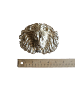Vtg Mimi Di N 1987 Gold Tone LARGE Lion Head Statement Runway Belt Buckl... - $887.96 MXN