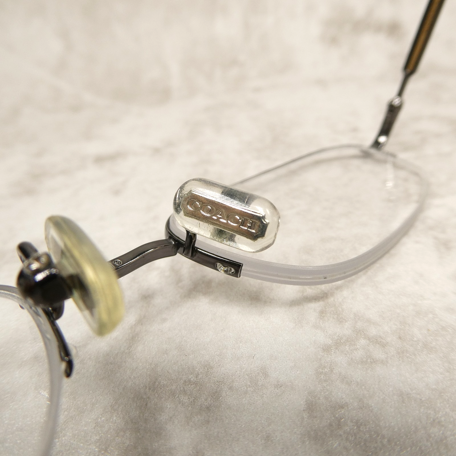 Coach Womens Polished Gray Half Rim Eyeglasses FRAMES Greenwich 304 49-19-135 Item image 15