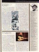 Tammy Wynette Gene Autry Roy Rogers Clipping Magazine Photo orig 1pg 8x10 L8631 - £3.86 GBP