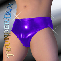 Thunderbox Chrome Metal Purple Swim, Wrestle, Poser Brief, Dancers, Cost... - $30.00