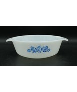 Vtg Anchor Hocking Fire King #436 1 Qt. Round Blue Cornflower Ovenware *... - $12.86