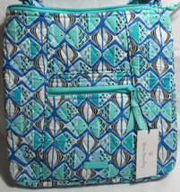 Vera Bradley Women Women&#39;s Purse Shoulder Bag Hipster GO FISH BLUE teals... - $82.49