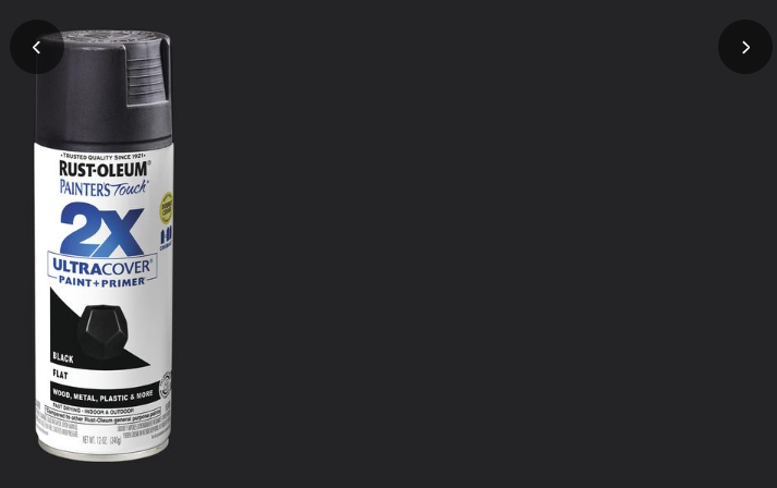 Rust-Oleum® Painter&#39;s Touch® 2X Ultra Cover® Flat Black General Purpose ... - $10.87