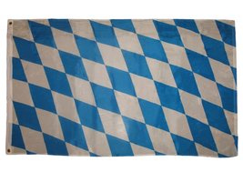 3x5 Bavarian Checks Flag Bundesl?nder German State Oktoberfest Banner Bavaria PR - £3.85 GBP