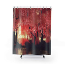 Night Scene Autumn Stylish Design 71&quot; x 74&quot; Elegant Waterproof Shower Curtain fo - £56.81 GBP