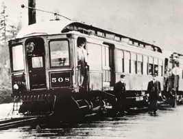 Puget Sound Electric Railway Railroad PSE #508 Trolley Interurban Photo 1908 - £9.58 GBP
