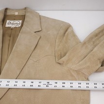 Vintage Oakridge by Skully Western Sports Coat Beige Tan Mens 48 Leather... - £58.94 GBP