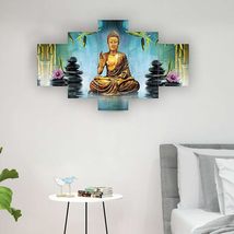 India at your Doorstep Buddha&#39;s Tranquility 5 Piece Wall Art Set Serenity for Yo - £49.80 GBP