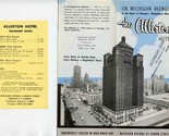 The Allerton Hotel Brochure Michigan Avenue Chicago Illinois 1940&#39;s Tip ... - $37.62