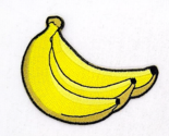 Bunch of Bananas Iron On Embroidered Patch  3&quot; x 2 1/4&quot; - $4.99