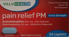 Extra Strength Pain Relief PM, 24 Caplets - £2.67 GBP