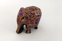 Indian Elephant Antique Style Kashmiri Paper mache Hand Painted Handicraft #18 - £12.40 GBP