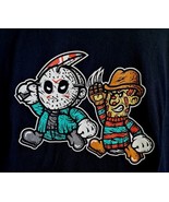 Mario Bros. Jason Voorhees + Freddy Krueger T-Shirt XL Horror Killer Sla... - £18.85 GBP