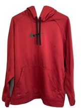 Hoodie Nike Therma Fit Men&#39;s RN 56323 Red Black XL Sweat Shirt Clothing - £25.97 GBP