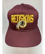 Vintage Hat NEW ERA PRO MODEL Washington Skins Logo Spellout StrapBack C... - $273.47 CAD