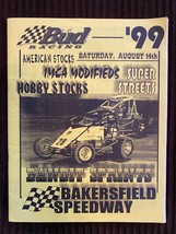 1999 Bakersfield Speedway Race Program IMCA Modified Bandit Sprints Hobby Stocks - £11.33 GBP