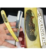 RARE antique straight edge razor vintage &quot;NURNBERG&quot; Solingen Schulze box 10 - $199.99