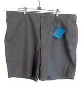 New Columbia Mens Gray Washed Out Casual Chino Shorts Size 40W - £23.82 GBP