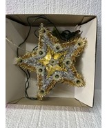 Sears VTG CHRISTMAS TREE TOP STAR LIGHT TOPPER WORKS W/ BOX - £15.73 GBP