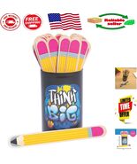 Bright Yellow Pencil Name Sticks - 36 Pieces for Interactive Learning Ac... - $350.61 MXN