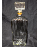 Vintage Unknown Cut Glass Arrow Pattern Decanter Bottle &amp; Stopper - SHIP... - $17.61