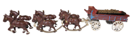 6 Horse Drawn Carriage Diecast Vintage  1950 ? - $39.48