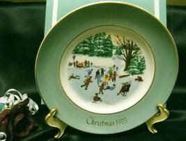 2625 Vintage Avon 1975 Skaters On The Pond Collector Plate  - £14.94 GBP