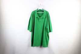 Vtg 90s Karl Kani Mens 4XL Distressed Spell Out Baggy Fit Collared Polo Shirt - £31.61 GBP