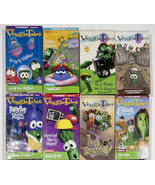 VEGGIE TALES VHS LOT 6 BIBLE LESSONS SELF ESTEEM VBS CHRISTIAN CHURCH SC... - $208.83 MXN