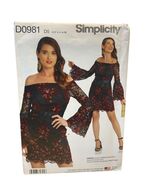 Simplicity D0981 Cynthia Rowley Misses Dress Size 4-12 Sewing Pattern - $9.11