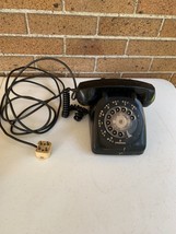 Vintage Automatic Electric rotary Telephone Art Deco Black Bakelite  - $40.00