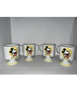 (4) Vintage 1970s Disney Mickey Mouse Footed Mug Cup - $740.09 MXN