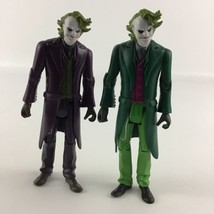 DC Comics Batman Dark Knight Joker 2 Versions Lot 5&quot; Action Figures Mattel 2008 - £21.92 GBP