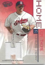 2003 Leaf Home Away Materials Home Jim Thome 4 Indians 212/250  - £4.72 GBP