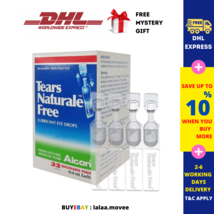 10 X Alcon Tears Naturale Free 32 Vial 0.8ml Lubricant Eye Drops Reliever Dhl - £113.54 GBP