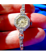 Tiffany co Antique Art Deco Diamond Platinum Cocktail Flapper Watch Anti... - $487,136.29 MXN