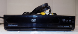 Magnavox MDV2100 Compact DVD CD Player With Remote &amp; Video Cables - $24.39