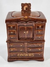 Vintage McCoy Brown Dresser Chiffonier Cookie Jar - Large 11.5&quot; - £14.20 GBP