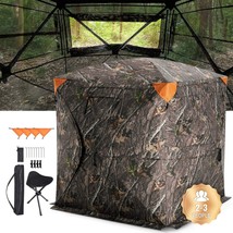 VEVOR Hunting Blind, 270° See Through Ground Blind, 2-3 Person Pop Up De... - $102.95