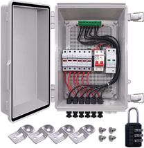 15A Fuse Circuit Breaker LED Lightning Arreste Solar Combiner Box with 3 Digit C - £156.33 GBP