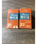 Vintage NOS Aladdin Kerosene Oil Lamp Wick #979906 For Model 21 x2 - $410.10 MXN