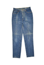 Vintage Jordache Jeans Womens 28x30 Dark Wash Faded Denim Slim Fit Mom USA - £25.20 GBP