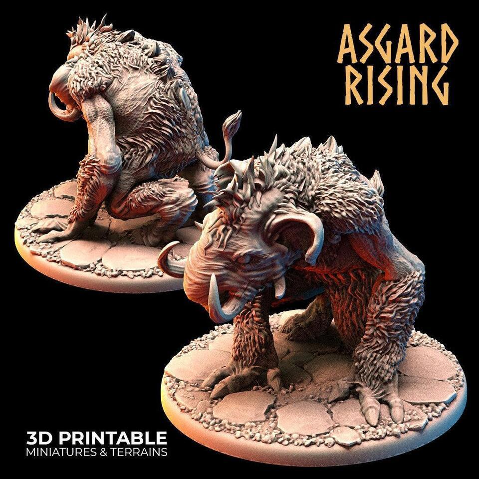 3D Printed Asgard Rising Tundra Trolls Set 28 32mm Ragnarok D&D Item image 7