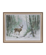 Framed Woodland Deer Print 16&quot;L - 631485 - $75.38 CAD