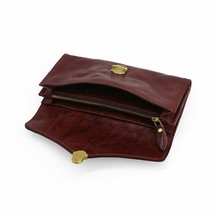 Leather Long Men Handbag Hasp Closure High Quality Vintage Travel Purse ... - $97.99